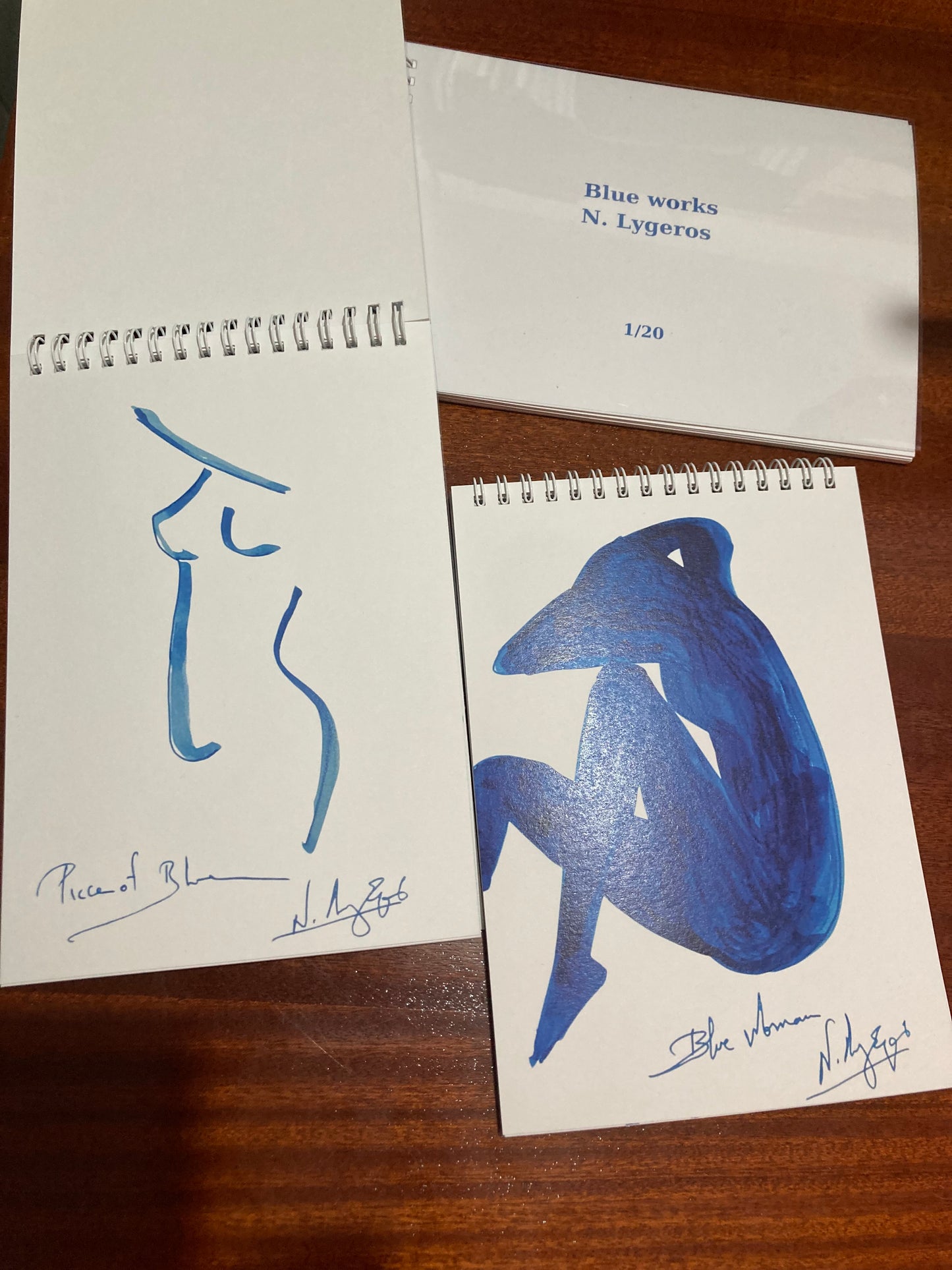 Blue works of N. Lygeros