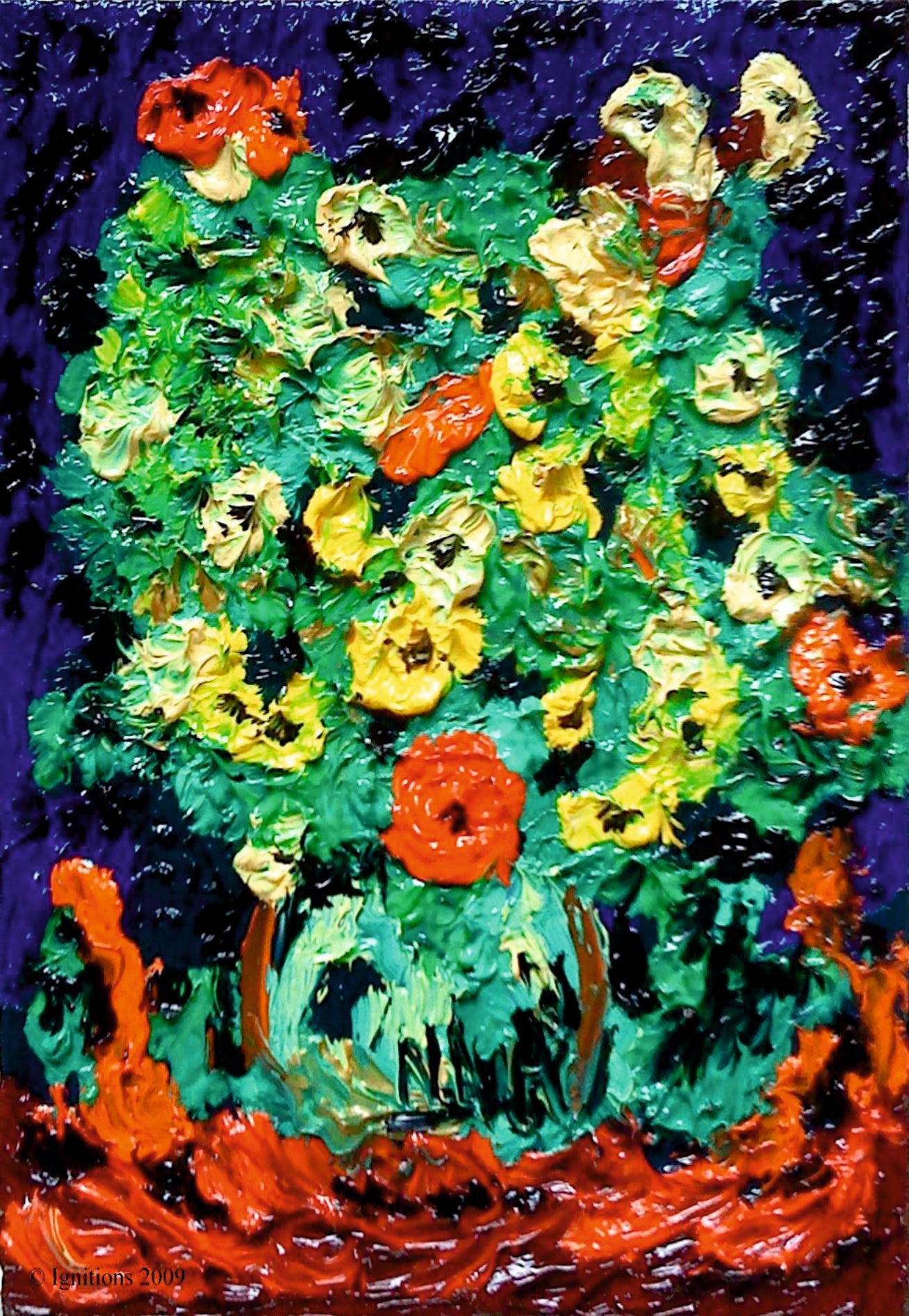 Fleurs des champs dans un vase