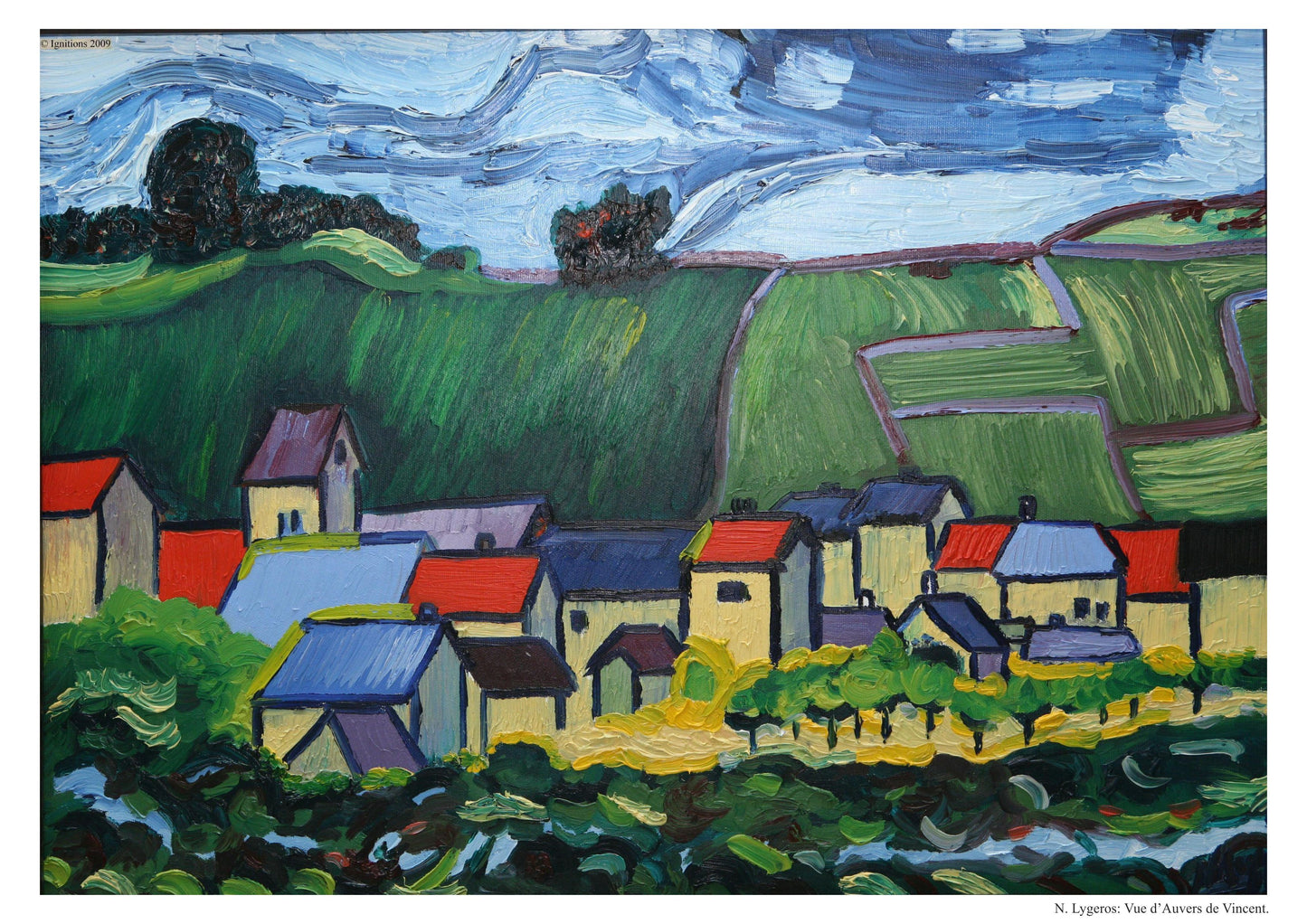 Vue d’Auvers de Vincent