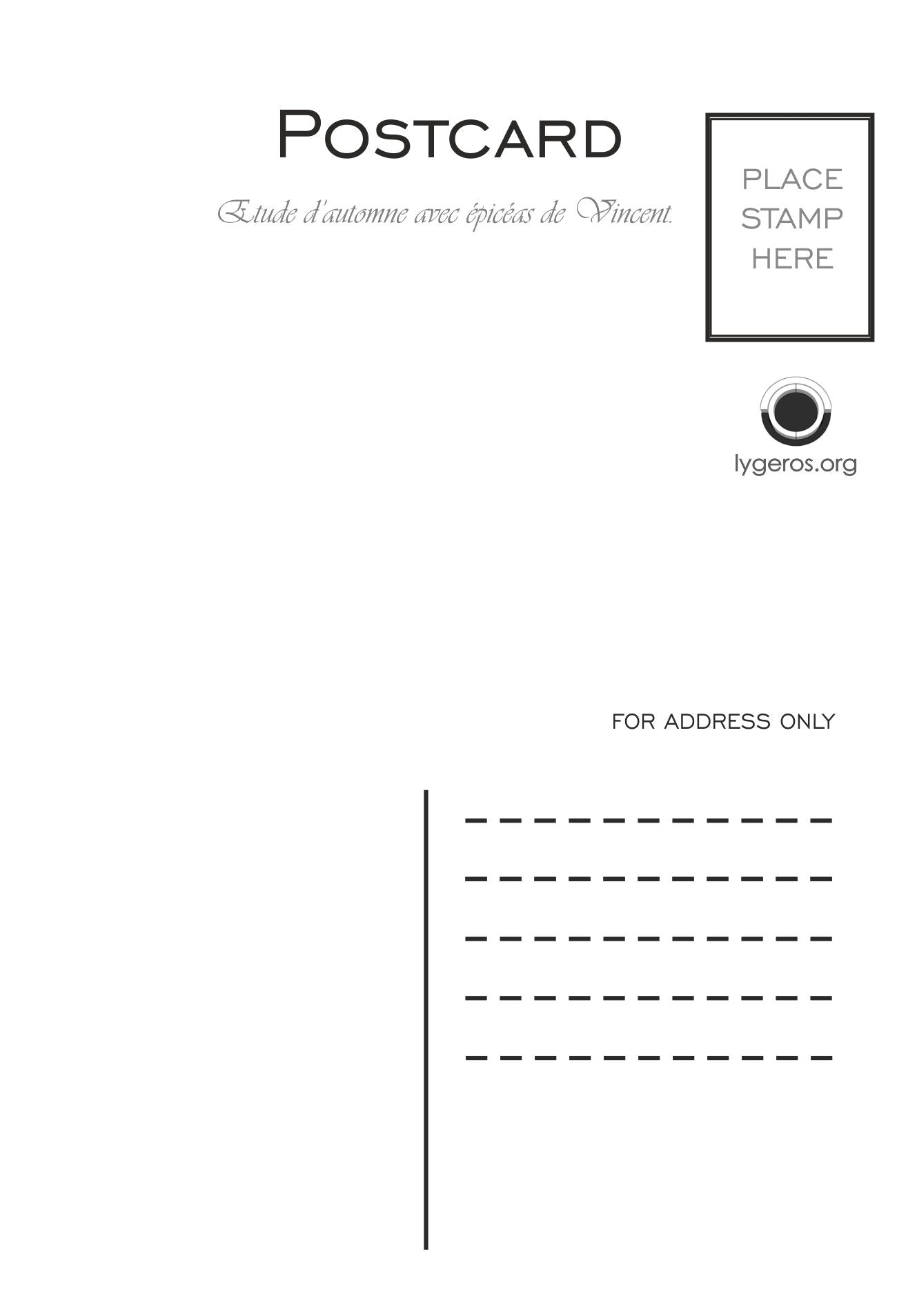 Etude d’automne avec épicéas de Vincent
