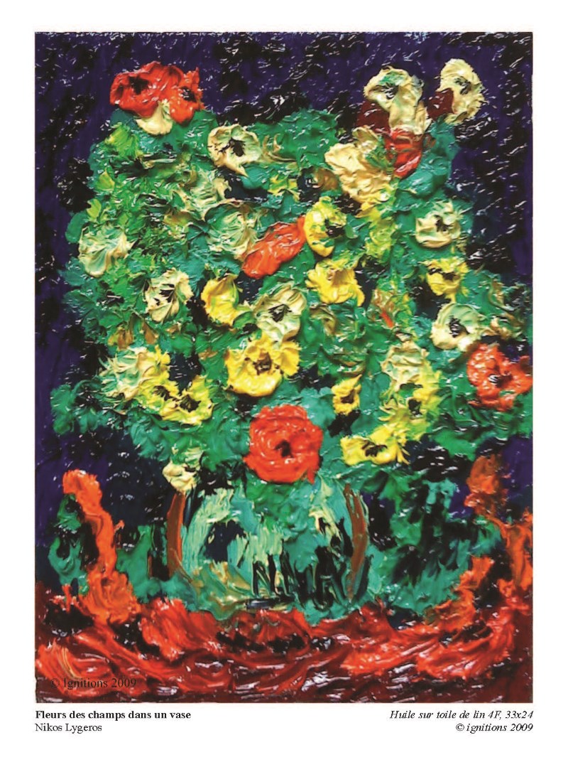 Fleurs des champs dans un vase