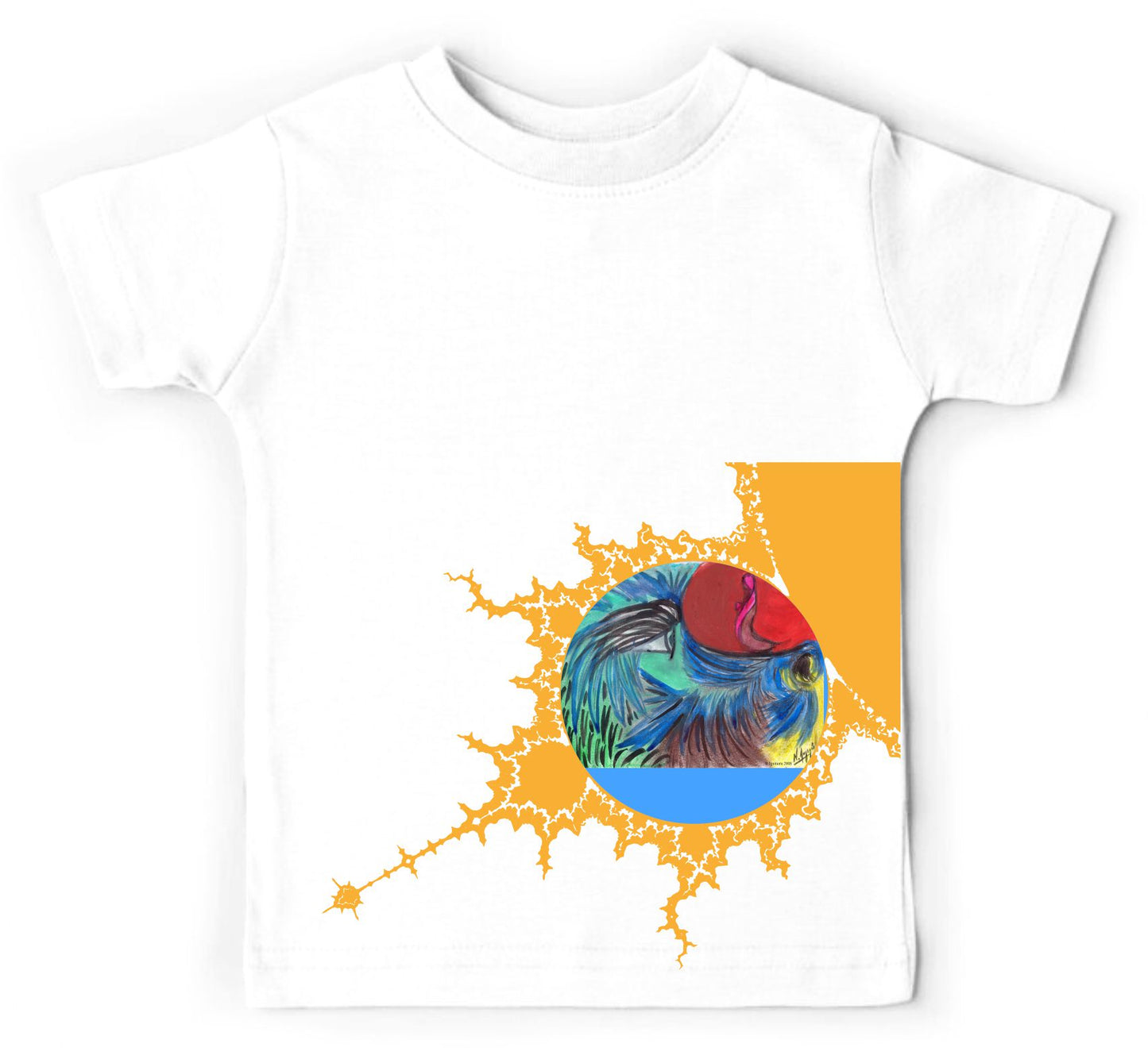 Παιδικό t-shirt ''Lumineuse et le dragon'' (b)