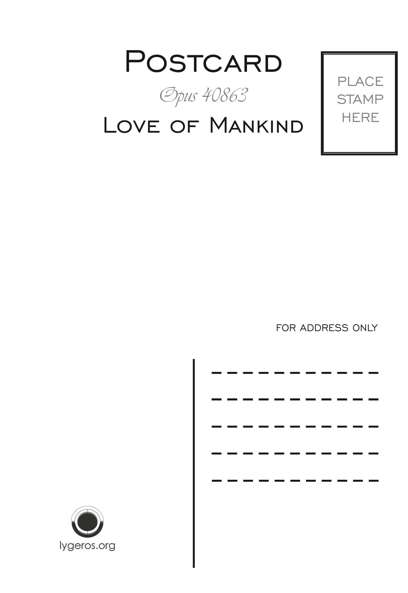 Love Of Mankind
