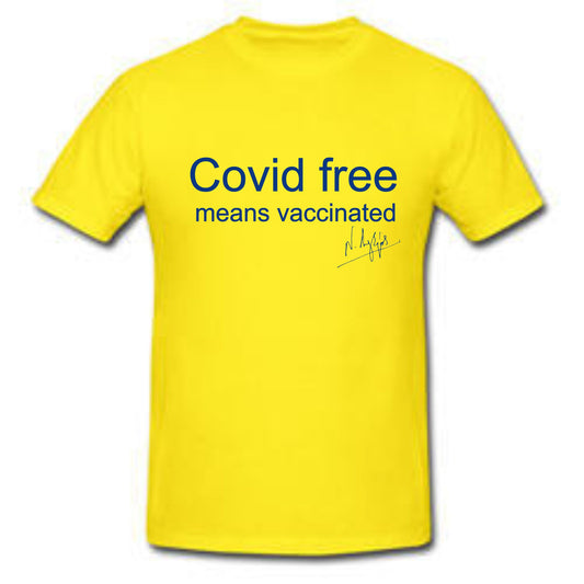 Covid free means vaccinated
